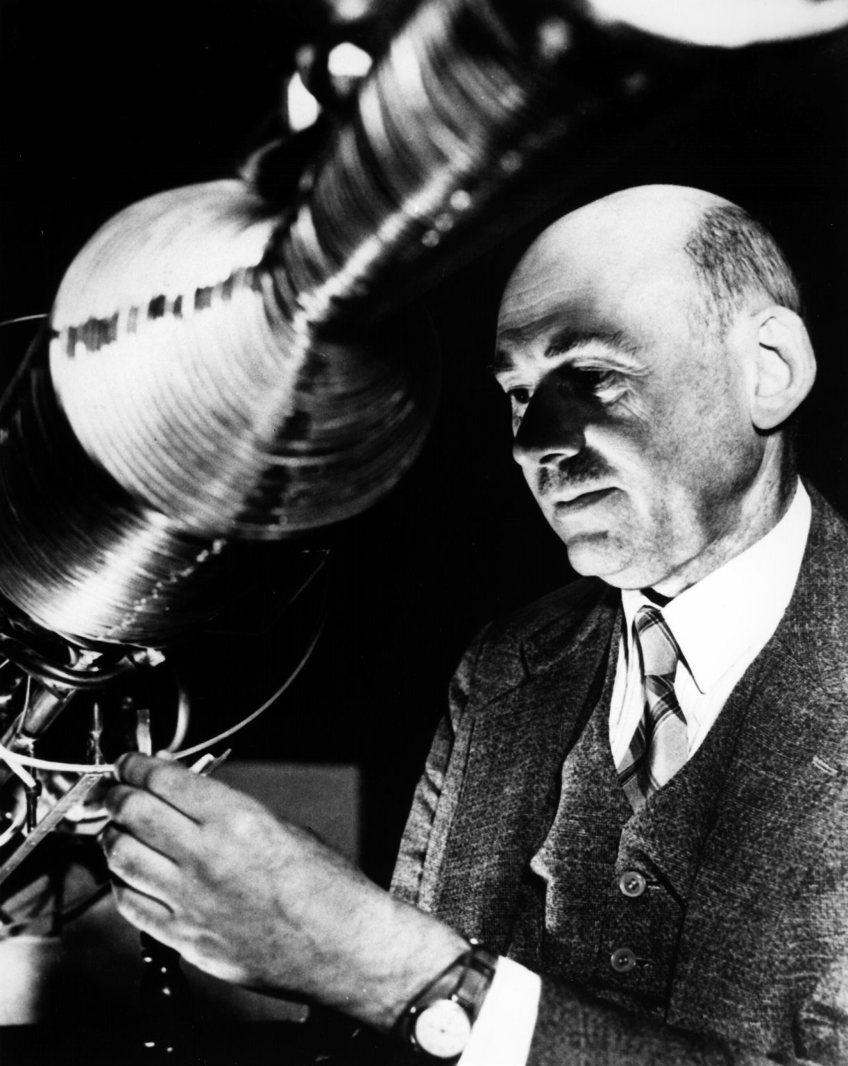 Concept art of Robert Goddard for the film's flashback scenes